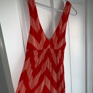 J. Crew Chevron maxi dress